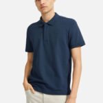 Men’s Solid Polo Neck 100% Cotton Blue
